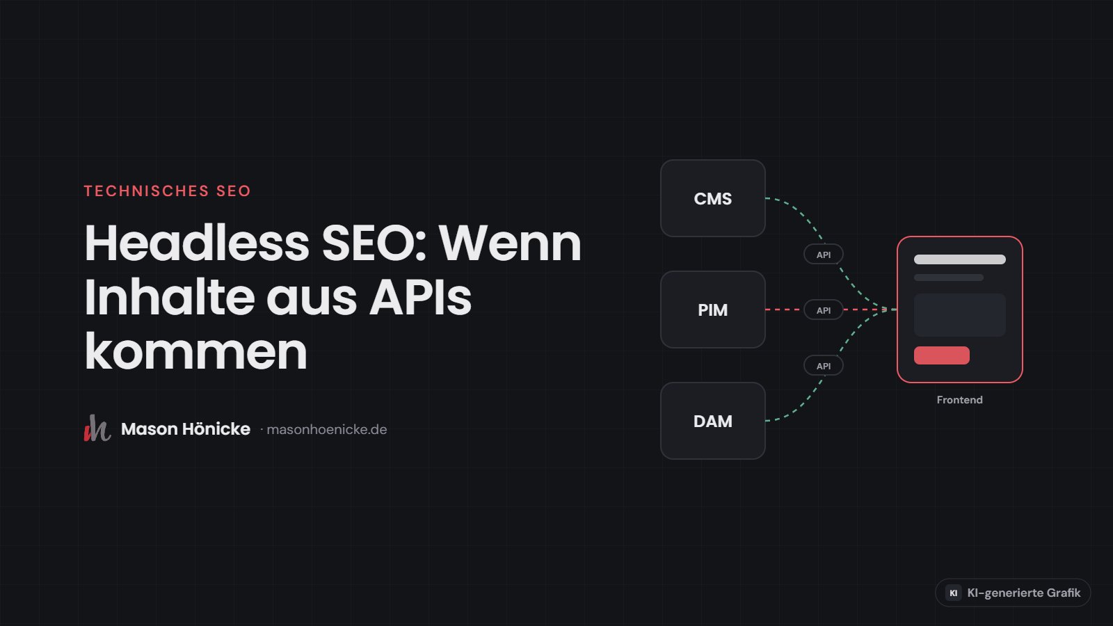 Titelgrafik: Headless SEO (KI-generierte Grafik)